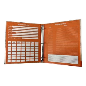 CARTAPACIO ABC TRES ANILLAS T/CARTA COLOR NARANJA