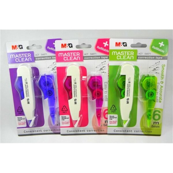 CORRECTOR EN CINTA MAS REPUESTO MYG