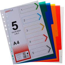 SEPARADOR DE 5 COLORES INDEX