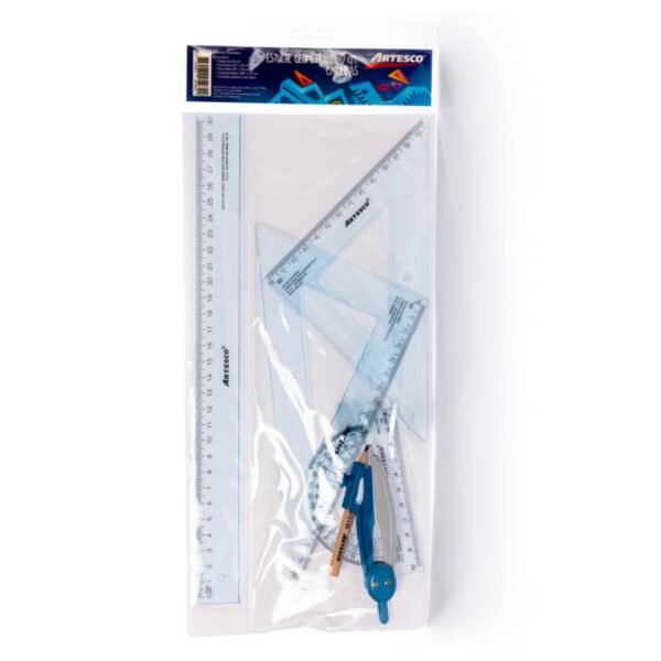ESTUCHE GEOMETRICO  ARTESCO 30 CM C/COMPAS