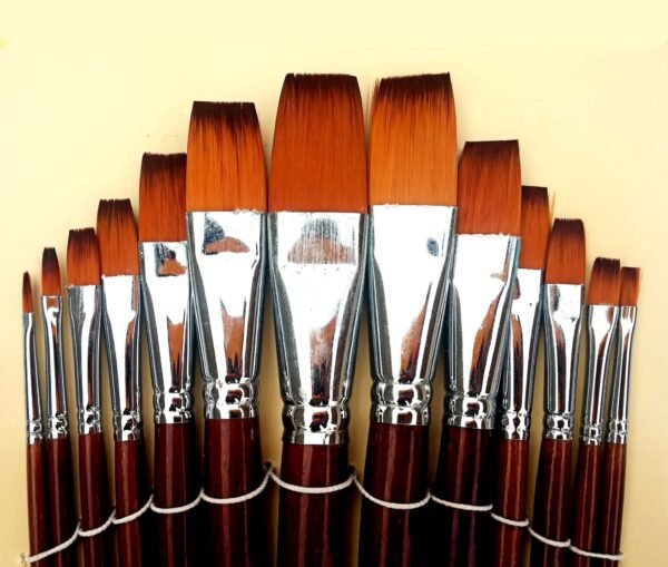 SET DE PINCELES PLANOS BOMEIJIA X13U. 6002 ARTIST BRUSH - Image 2