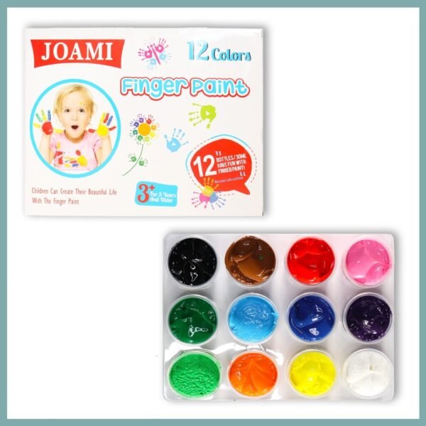 PINTURA AL DEDO DE 12 COLORES JOAMI