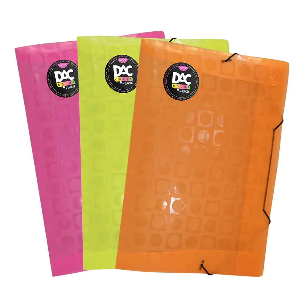 FOLDER CON LIGA OFICIO  FLUORESCENTE DIF COLORES DAC