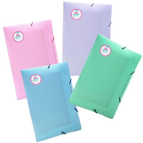 FOLDER CON LIGA OFICIO COLORES PASTELES DAC