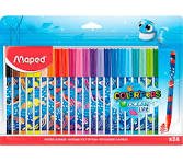 MARCADORES MAPED OCEAN LIFE X24 COLORES