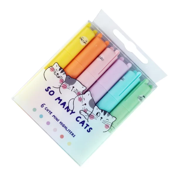 MINI RESALTADORES PASTELES  SO MANY CASTS X6 COLORES MYG - Image 2