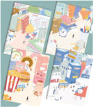 CUADERNO CUADRICULADO A5 x30 HOJAS - M&G