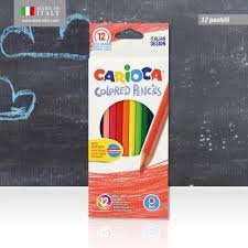 COLORES CARIOCA HEXAGONALES X12 UNIDADES.