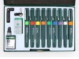 JUEGO DE GRAFOS NUMERADOS MAS TINTA Y ADAPTADORES EN ESTUCHE HERO 81A