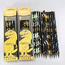 LAPIZ NEGRO 2B M&G DINOSAURIOS X12