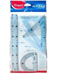 ESTUCHE GEOMETRICO GRANDE MAPED, 30CM